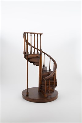Lot 139 - Wood Architectural Model of a Staircase Height...