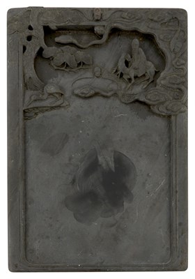 Lot 104 - A Chinese Duan Ink Stone in Hardwood Case