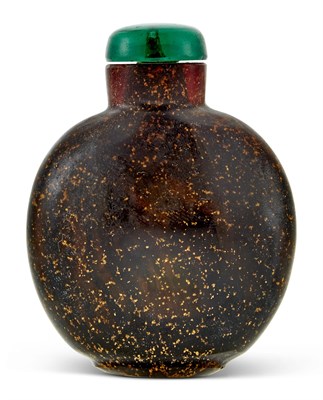 Lot 11 - A Chinese Aventurine Glass Snuff Bottle