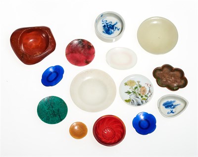 Lot 40 - A Group of Fourteen Chinese Snuff Dishes