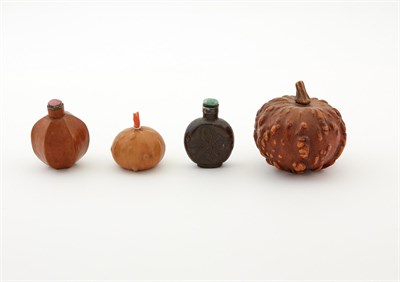 Lot 36 - Four Chinese Organic Snuff Bottles