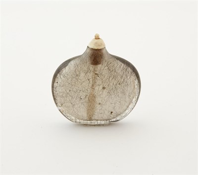 Lot 37 - A Chinese Rutilated Crystal Snuff Bottle