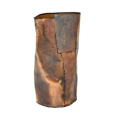 Lot 270 - June Schwarcz Enamel Coated Crushed Copper...