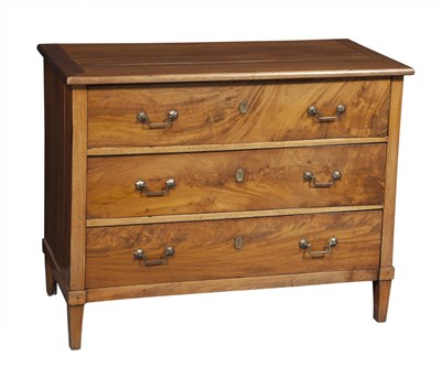 Lot 276 - Continental Neoclassical Mahogany Chest of...