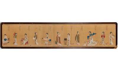 Lot 145 - A Chinese School Painting of Beauties