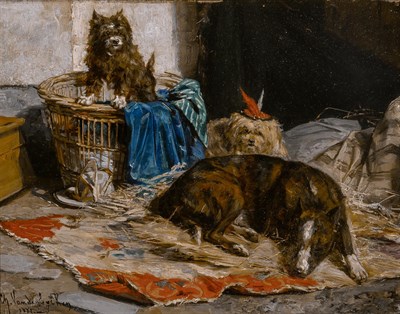 Lot 1069 - Charles van den Eycken II Belgian, 1859-1923...