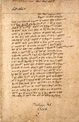 Lot 238 - Manuscript on the motion of the sun and stars, from the Bibliotheca Phillippica