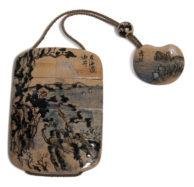 Lot 203 - A Japanese Ceramic Inro