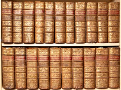 Lot 9 - DIDEROT, DENIS and D'ALEMBERT, JEAN, editors. Encyclopédie ou Dictionnaire raisonné des sciences, des arts et des métiers.