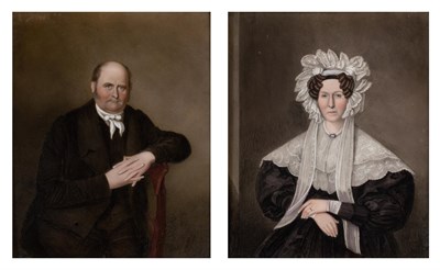 Lot 87 - Pair of Porcelain Portrait Plaques