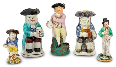 Lot 204 - Group of Staffordshire Pottery Articles