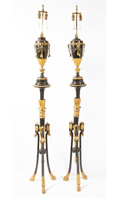 Lot 726 - Pair of Louis XVI Style Gilt and Patinated...