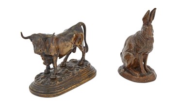 Lot 275 - Two Antoine Louis Barye Small Gilt-Bronze...