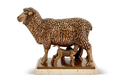 Lot 306 - Lawrence Tenney Stevens Gilt Bronze Ewe with...