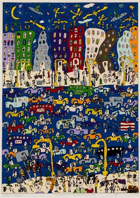 Lot 164 - James Rizzi (1950-2011) MIDNIGHT IN MANHATTAN...