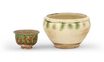 Lot 180 - Two Chinese Glazed Pottery Vessels