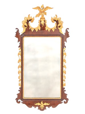 Lot 108 - George II Walnut and Parcel-Gilt Mirror