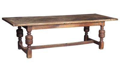 Lot 630 - English Oak and Elm Hall Table 19th century...