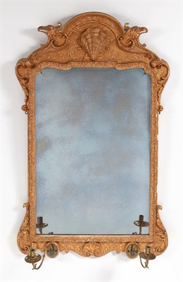 Lot 654 - George II Parcel-Gilt Mahogany Girandole...