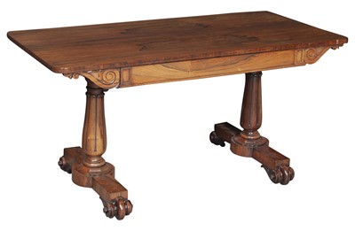 Lot 143 - William IV Rosewood Writing Table
