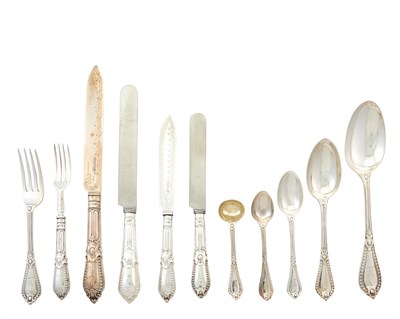 Lot 213 - Cased Assembled Victorian Sterling Silver Flatware Service
