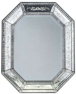 Lot 297 - Venetian Style Mirror Framed Mirror Height 38...