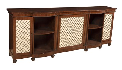 Lot 263 - Regency Style Mahogany Side Cabinet Height 37...