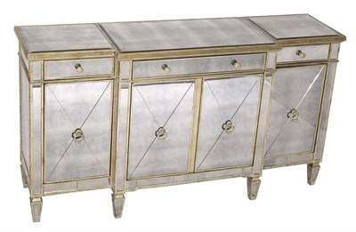 Lot 310 - Hollywood Regency Style Breakfront-Form Silver...