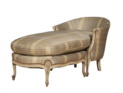 Lot 296 - Louis XV Style Painted Wood Upholstered...