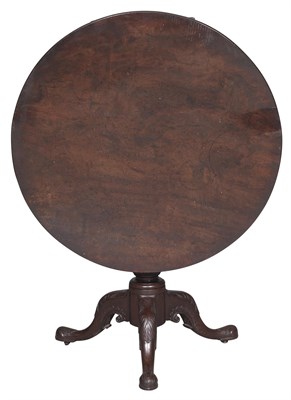 Lot 145 - George II Walnut Tilt-Top Tea Table