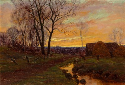 Lot 1091 - William Merritt Post American, 1856-1935 River...