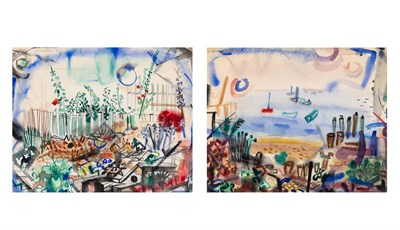 Lot 37 - Henry Kallem American, 1912-1985 Landscapes:...