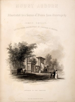 Lot 44 - SMILLIE, JAMES and CORNELIA W. WALTER
Mount Auburn Illustrated...