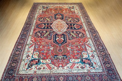 Lot 855 - Heriz Carpet Northwest Persia, circa 1900 The...