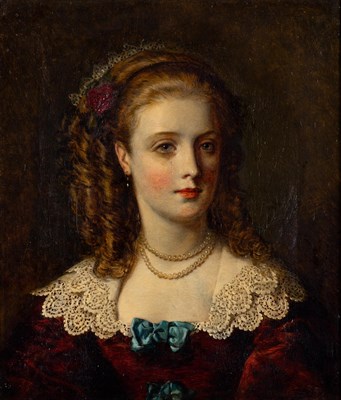 Lot 21 - William Maw Egley English, 1826-1916 Portait...