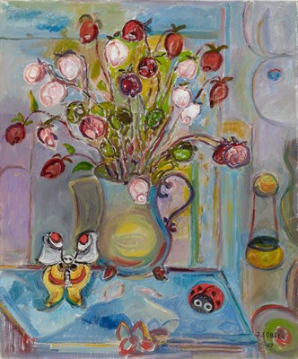Lot 57 - Jehudith Sobel Polish, 1924-2012 Still Life...