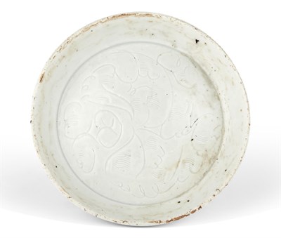 Lot 185 - A Chinese Incised Dingyao Dish