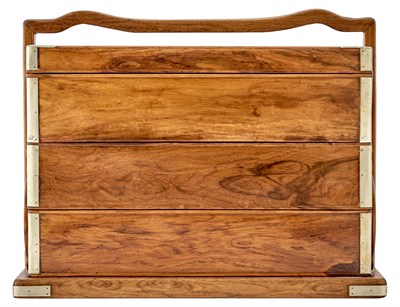 Lot 127 - A Chinese Huanghuali Stacking Picnic Box