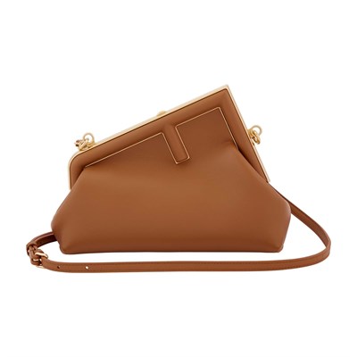 Lot 1173 - Fendi Brown Nappa Leather 'First' Bag