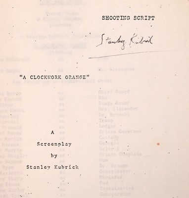 Lot 5127 - A Clockwork Orange screenplay