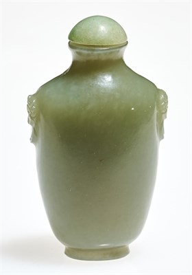 Lot 4 - A Chinese Celadon Jade Snuff Bottle