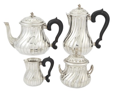 Lot 40 - Puiforcat Sterling Silver Tea and Coffee Service