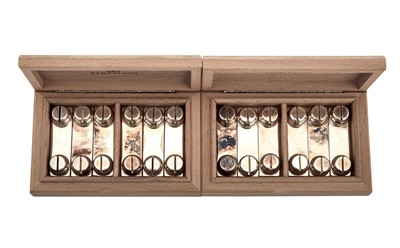 Lot 70 - Set of Twelve Pampaloni Silver Place Card Holders