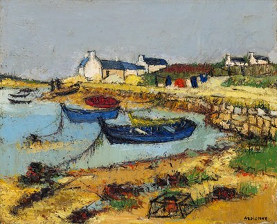 Lot 3 - Yolande Ardissone French, b. 1927 Bateaux a...