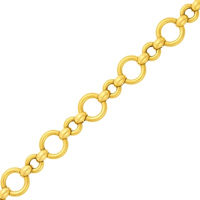 Lot 1004 - Hermès Gold Link Bracelet, France