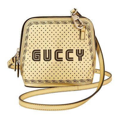 Lot 1170 - Gucci X Sega 'Guccy Stars' Gold Mini Dome Bag