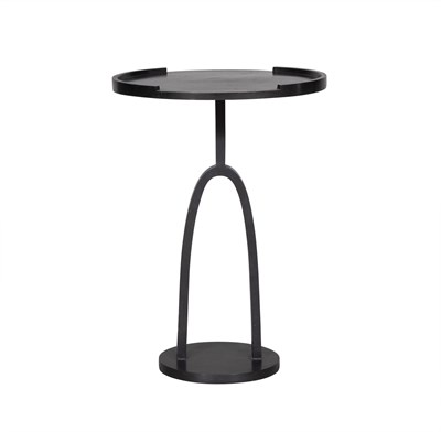 Lot 400 - Eric Schmitt Black Patinated Bronze Mercues Side Table
