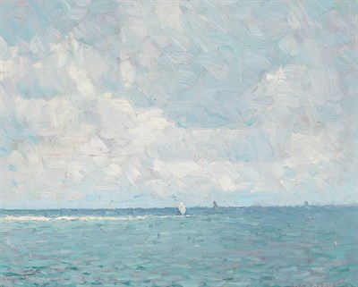 Lot 1099 - John Folinsbee American, 1892-1972 Sailboat on...