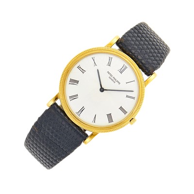 Lot 253 - Patek Philippe Gold 'Calatrava' Wristwatch, Ref. 3520D