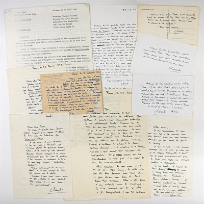 Lot 84 - SIMON, CLAUDE, ROLAND BARTHES, JACQUES DERRIDA,...